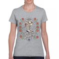 thumbnail image 1 of Outlaw Country Cowgirl Boots And Roses T-Shirt Western Rodeo Floral Cowgirl Hat Vintage Southern Rustic Women's Tee, 1 of 7