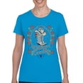 thumbnail image 1 of Outlaw Country Cowgirl Boots And Roses T-Shirt Western Rodeo Floral Cowgirl Hat Vintage Southern Rustic Women's Tee, 1 of 7