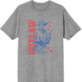 thumbnail image 1 of Outlaw Cowboy Adult Heather Gray Crew Neck Short Sleeve Tee-XS, 1 of 2