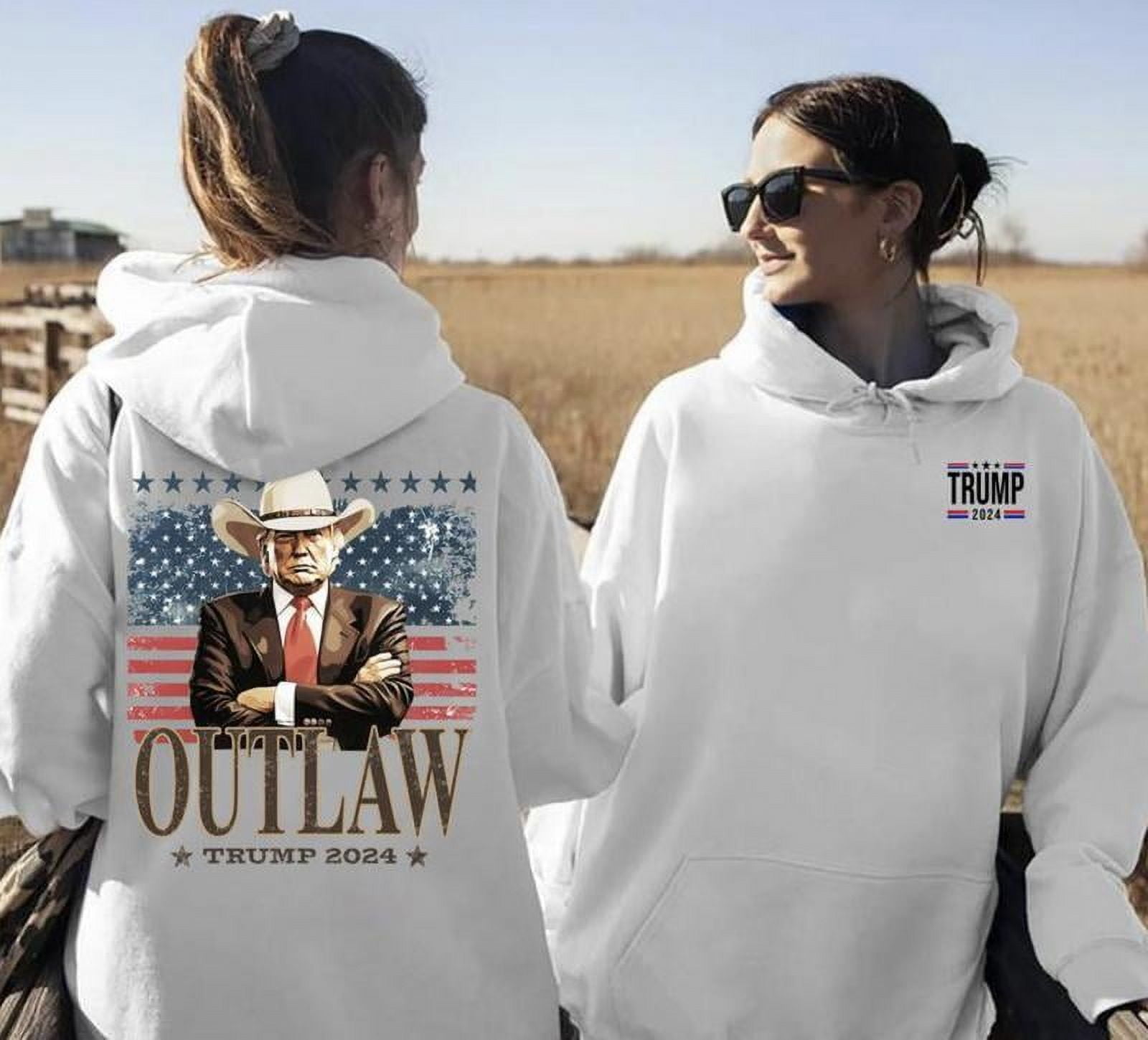 Outlaw For Presiident christmas Cowboy 2024 . Election 2024. Western