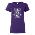 thumbnail image 1 of Outlaw Forever Biker Marilyn Monore | Womens Famous People Graphic T-Shirt, Purple, X-Large, 1 of 3