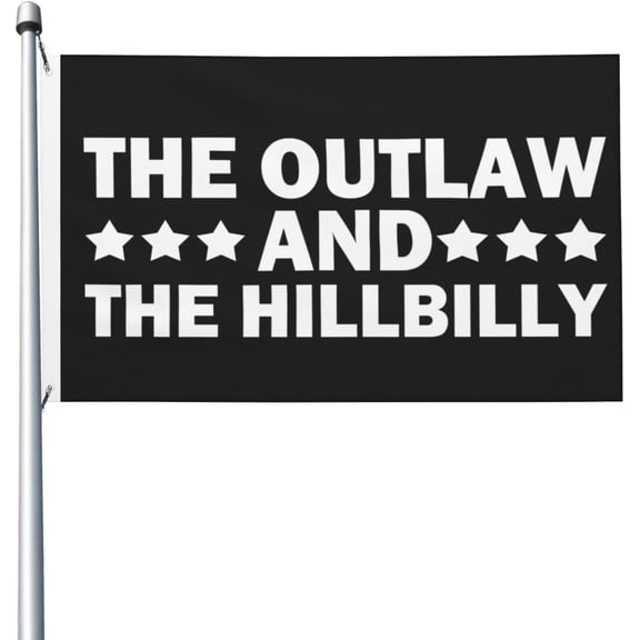 Outlaw Hillbilly 2024 Flag For Room Teen Double Sided Novelty Flags Outdoor Banner For Garden 3x5 Ft, Outlaw Hillbilly 2024 Tapestry For Room