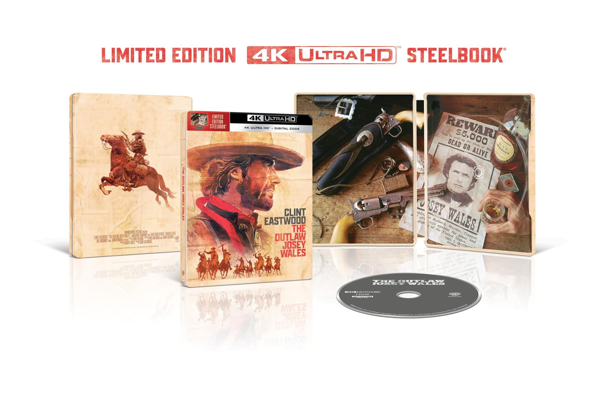 Outlaw Josey Wales (Steelbook) (4K Ultra HD + Digital Copy) Western, Warner Bros