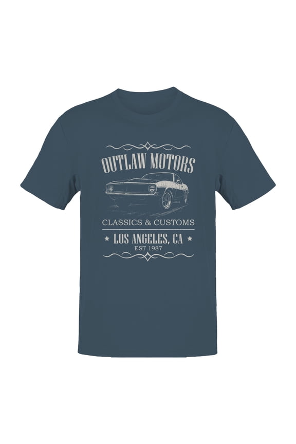 Outlaw Motors Classic Cars Design Men's T-shirt