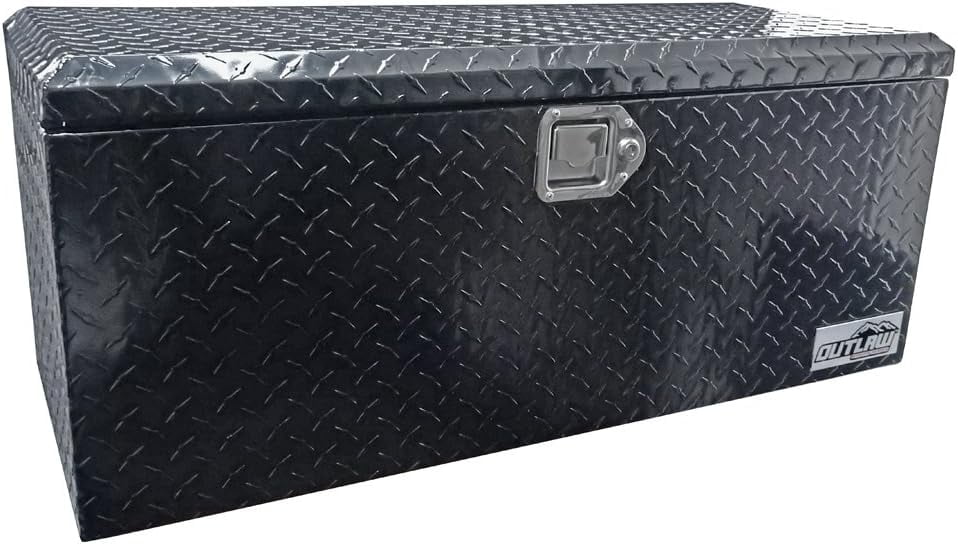 Outlaw OU2002 ATV/UTV Rear Aluminum Storage Box Rack Cargo Mount Trunk ...