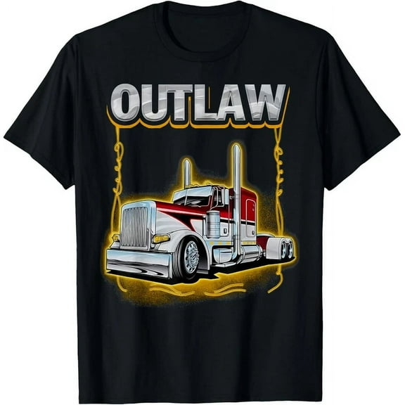 Outlaw Peterbilt Trucks T-Shirt Unisex S-5XL Hot Trending Shirt, Vintage Birthday Gift