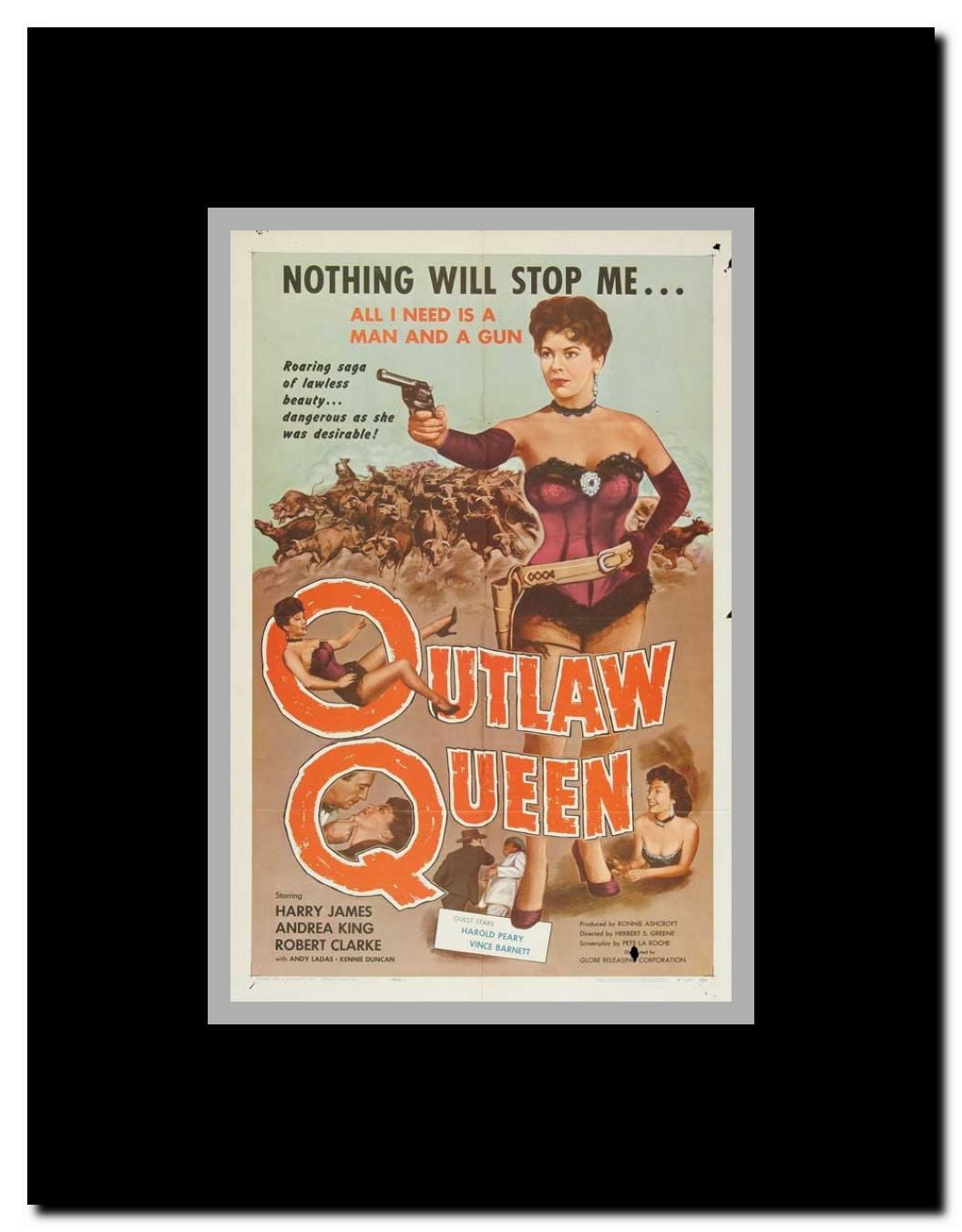 Outlaw Queen Framed Movie Poster