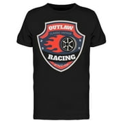 Outlaw Racing Emblem T-Shirt Men -Image by Shutterstock, Male x-Large