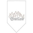 thumbnail image 1 of Outlaw Rhinestone Bandana White Large, 1 of 1