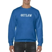 Outlaw Sweatshirt Men -Smartprints Designs, Male XX-Large