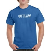 Outlaw T-Shirt Men -Smartprints Designs, Male XX-Large