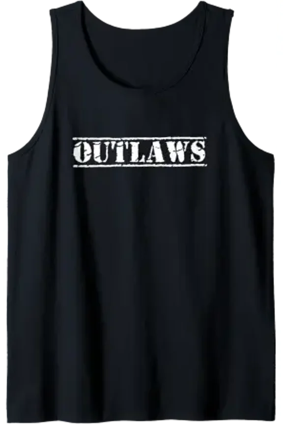 Outlaw Team Baseball Softball Tball Soccer Basketball Flag Team Tank Top Size S-3XL