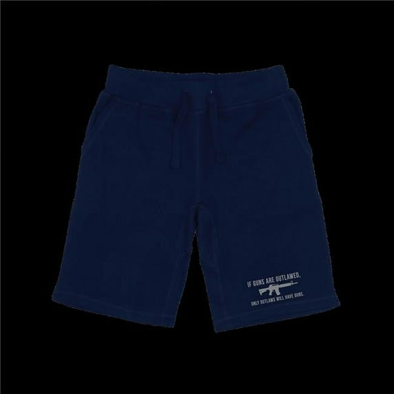 Outlawed Graphic Shorts - Navy - Small