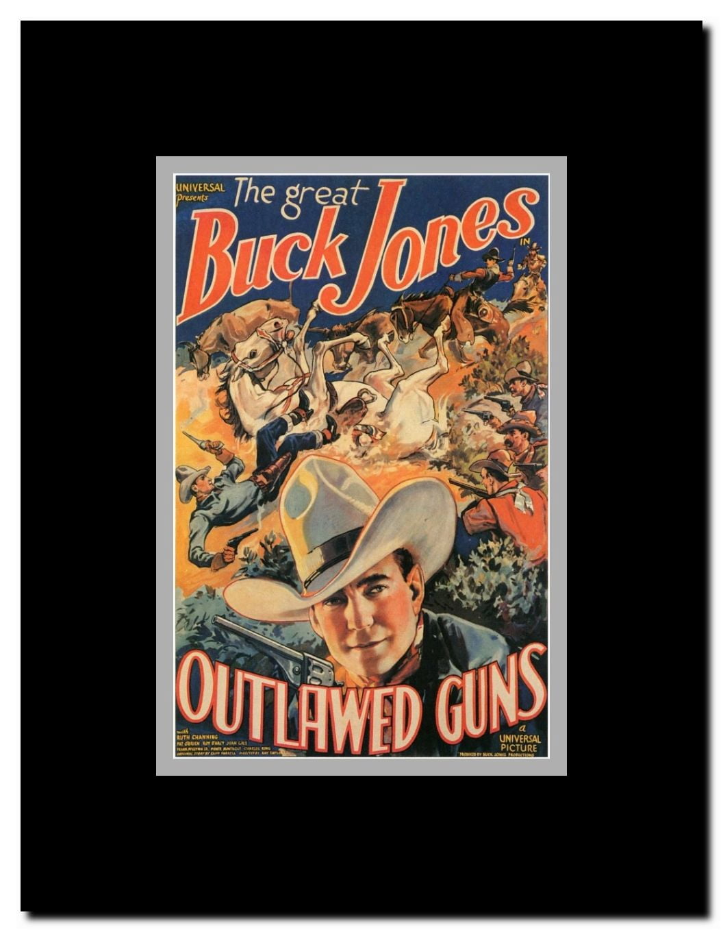 Outlawed Guns Framed Movie Poster