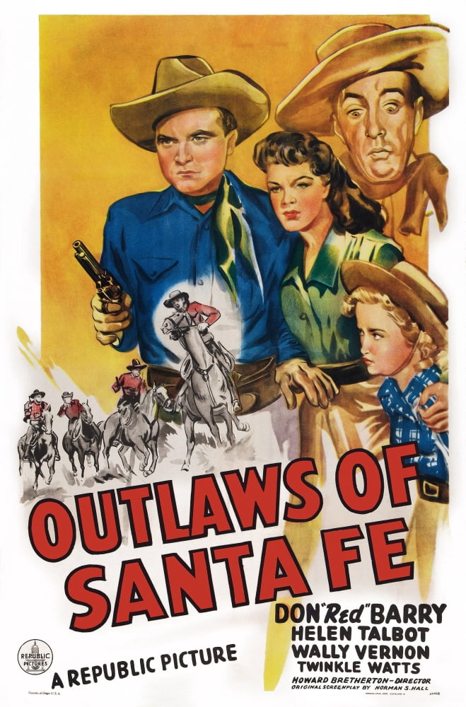 Outlaws Of Santa Fe U Canvas Art - (11 x 17)