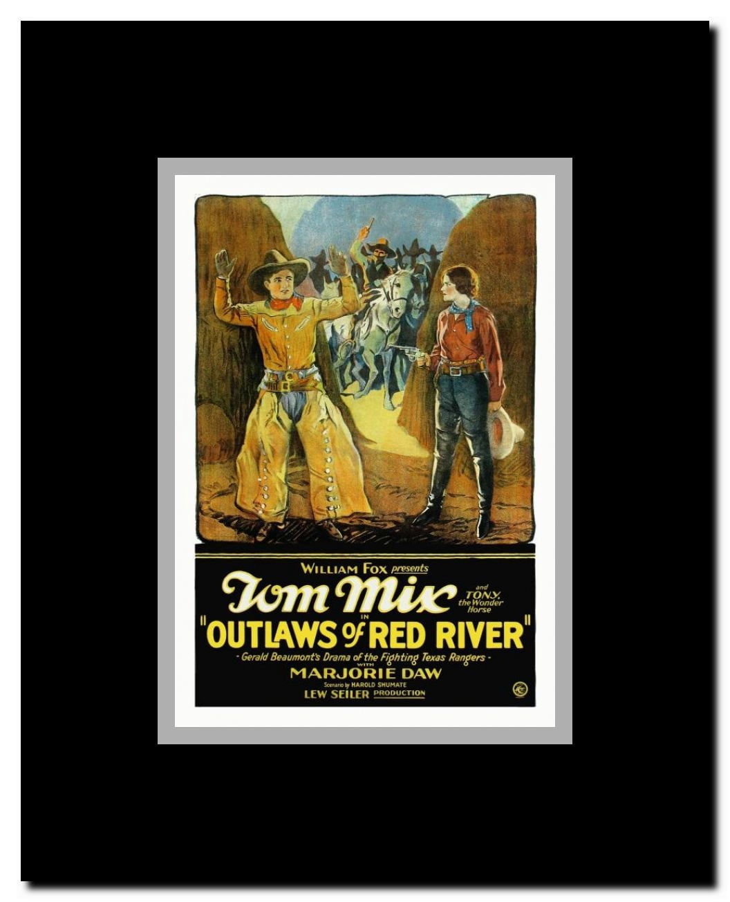 Outlaws of Red River Framed Movie Poster