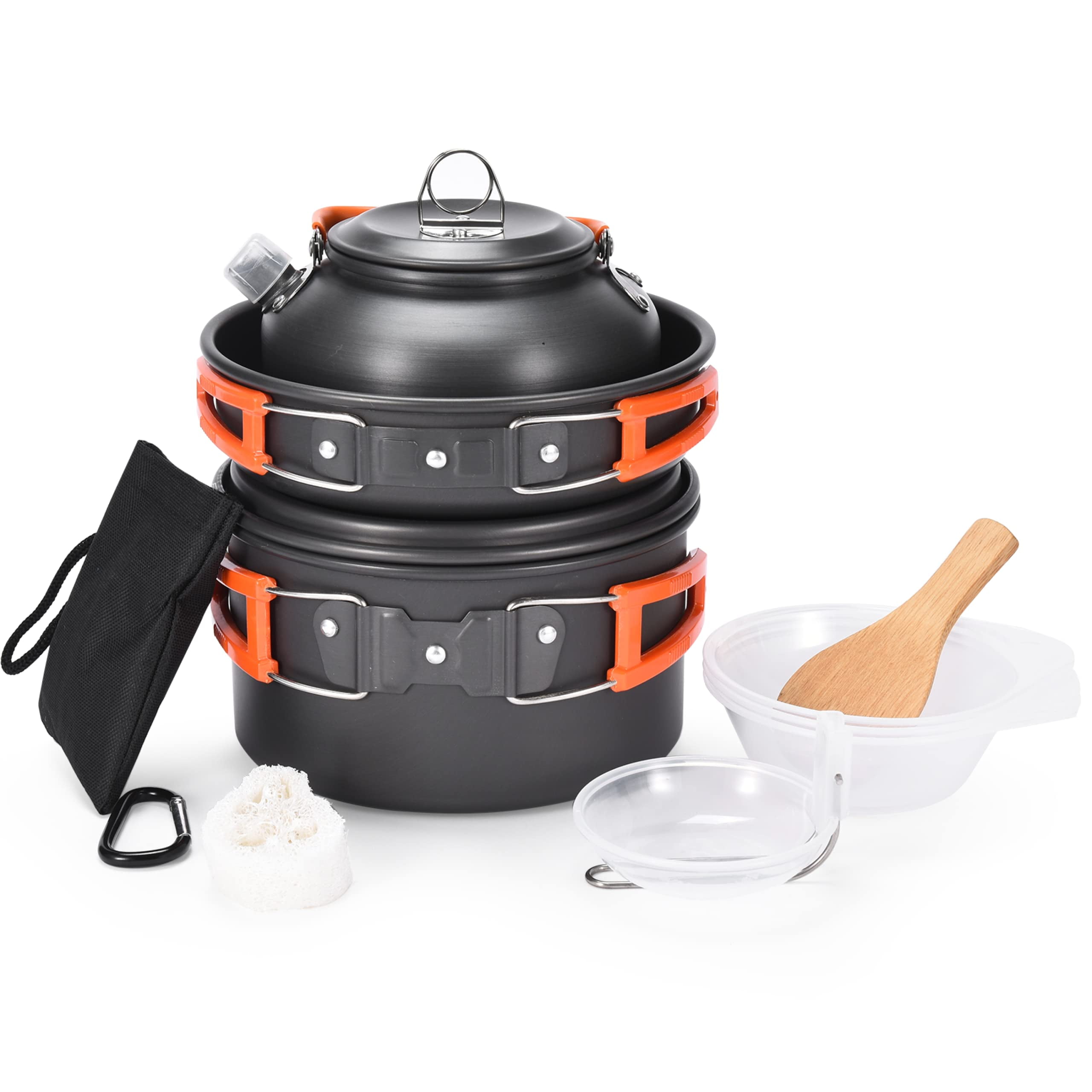 Outlery Camping Cookware Set 6.7" Durable Camping Pots and Pans for Outdoor Backpacking