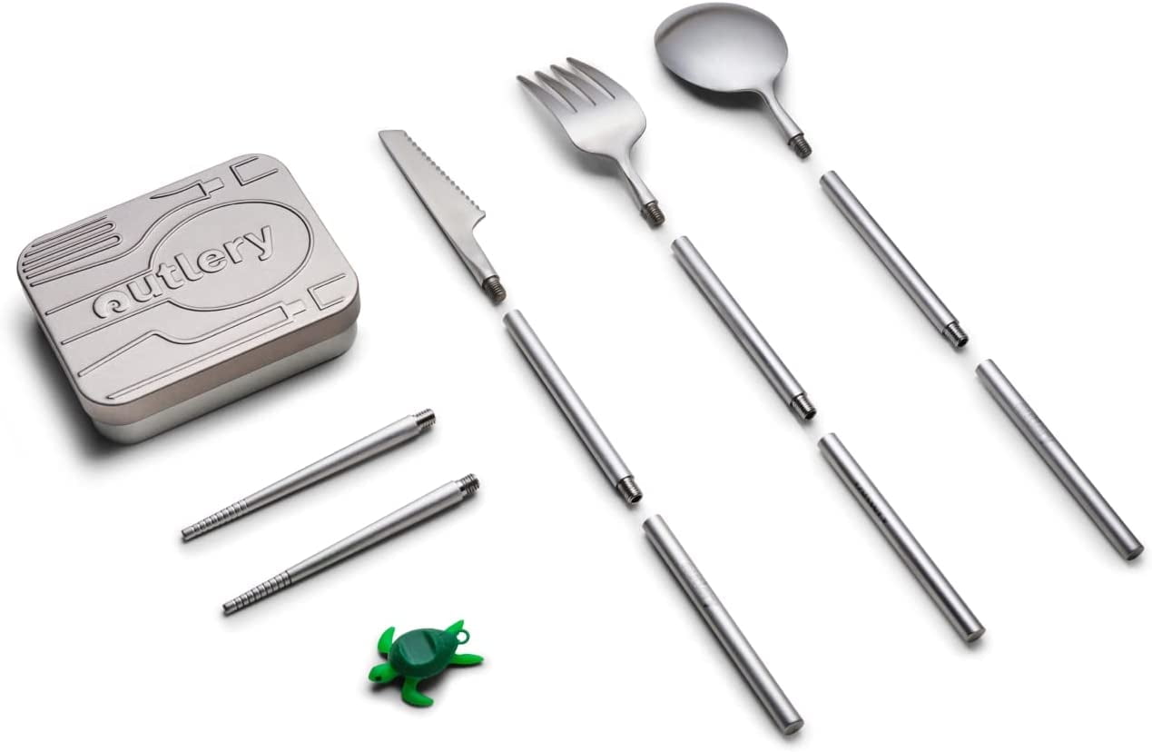 Outlery Portable Stainless Steel Travel Cutlery Set