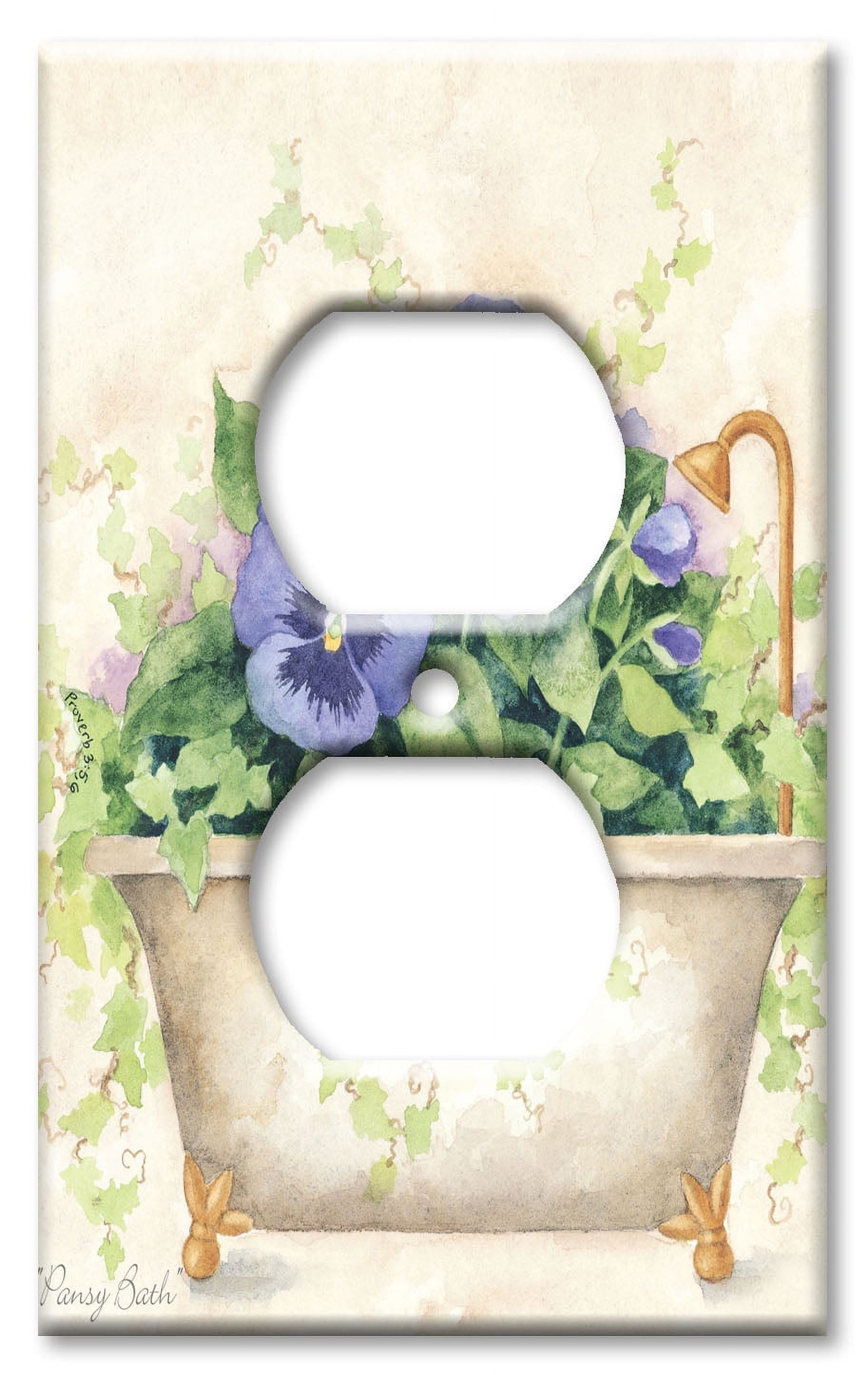 Outlet Cover OVERSIZE Wall Plate - Bath Tub - Walmart.com