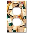 thumbnail image 1 of Outlet Cover OVERSIZE Wall Plate - Wine Bottles, 1 of 2