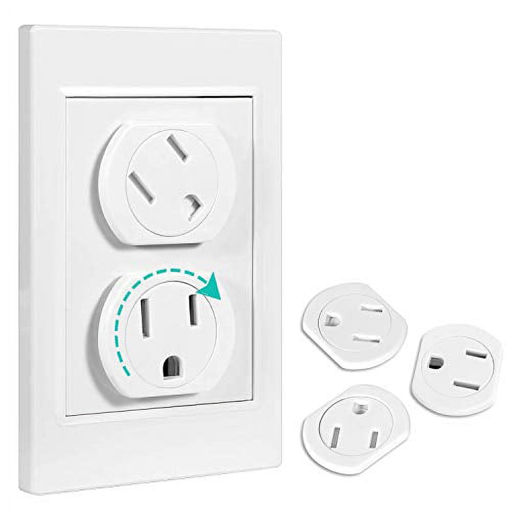 Outlet Covers (18 Pack) Outlet Plug Covers SelfClosing Design Swivel