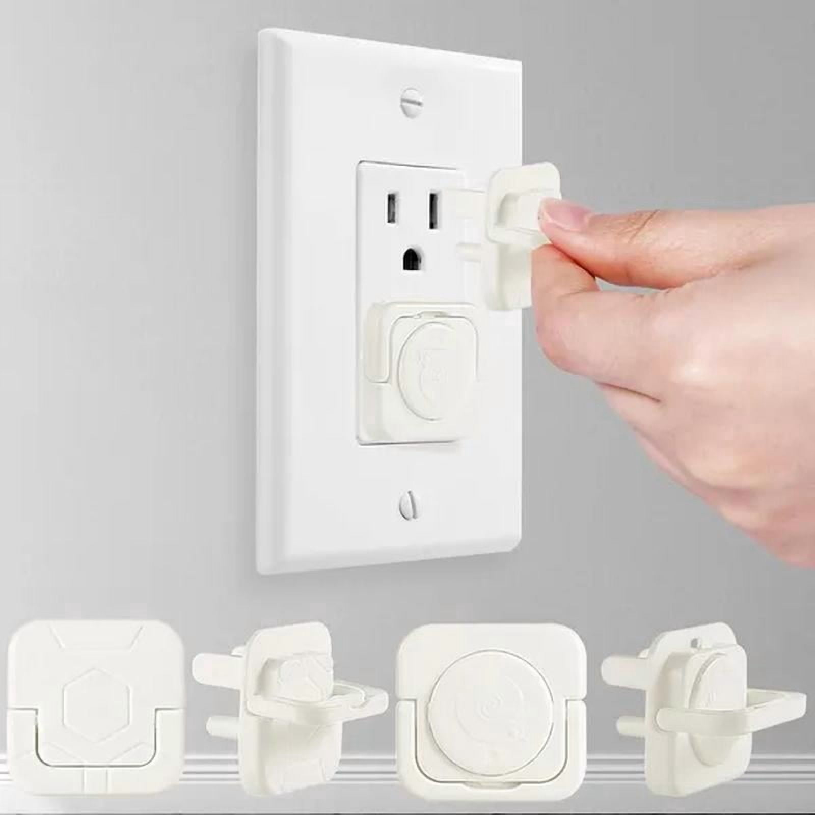 Outlet Covers, Plug Socket Covers Electric Plug Protectors Safety Caps with Pull Handle