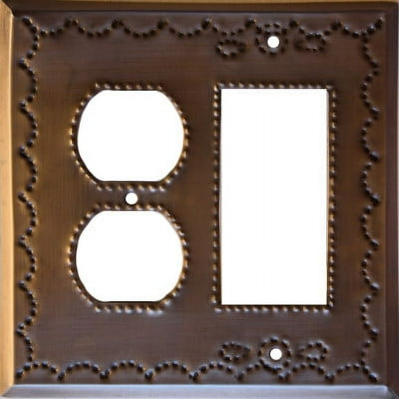 Outlet-Decora Antique Tin Switchplate