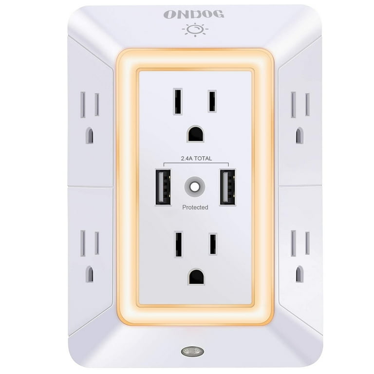 2 usb port charger and night light 2025