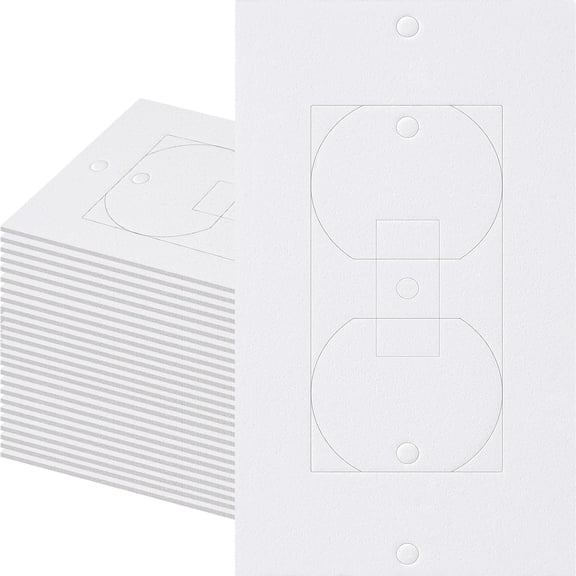 Outlet Insulators Draft Sealers, 100 Pack Winter Electrical Outlet Insulation Pads, EVA Foam Gasket for Wall, Light, Switch Socket Cover Compatible with Duplex Toggle Rocker Wall Plate Openings