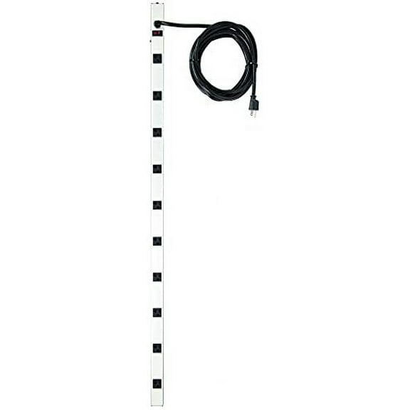 Outlet Strip,10 Outlet,20A,48" L,Gry