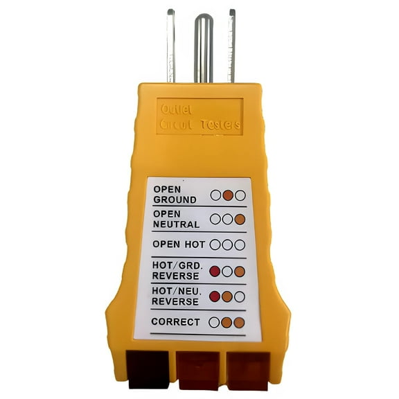 Outlet Tester, Socket Tester for Standard North American AC Electrical Outlets, Receptacle Tester for Plug Security Test