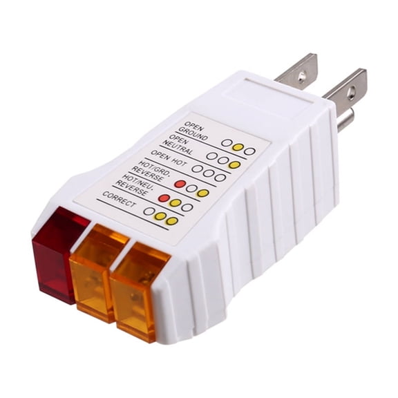 Outlet Tester for US Plug Receptacle and Grounding Tester, 110V Electrical Safety Tool for Home Use