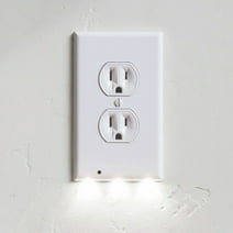 Outlet Wall Plate Night LED Night Light for Duplex Outlets (1-Pack)