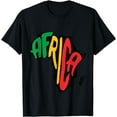 thumbnail image 1 of Outline Africa Unity Ethiopian Continent Pan Africa T-Shirt, 1 of 3