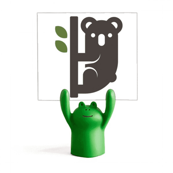 Outline Australia Koala and Eucalypt Memo Holder Cartoon Animal Frog Stand Decoration