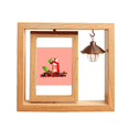 thumbnail image 1 of Outline Cherrys Iced Juice Drawing Wooden Rotating Picture Photo Frame 4x6, 1 of 3