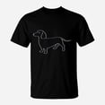 Outline For Doxie Lovers Weiner Dog TShirt - Walmart.com