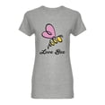 thumbnail image 1 of Outline Love Bee Shaped T-Shirt Women -Image by Shutterstock, Female XX-Large, 1 of 2