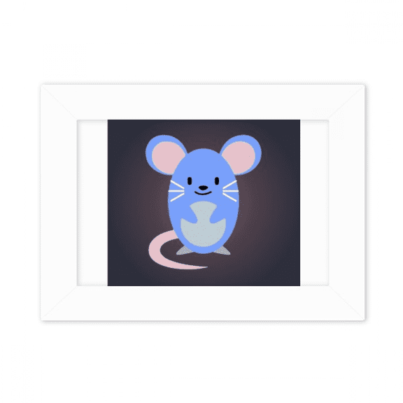 Outline Lovely Cartoon Mouse Exquisite Photo Mount Frame Picture Art Painting Desktop 5x7 inch