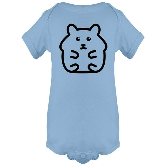 Outline Of A Hamster Bodysuit Infant -Image by Shutterstock,  Newborn