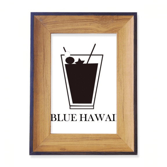 Outline Of Blue Hawaii Photo Frame Exhibition Display Art Desktop Painting