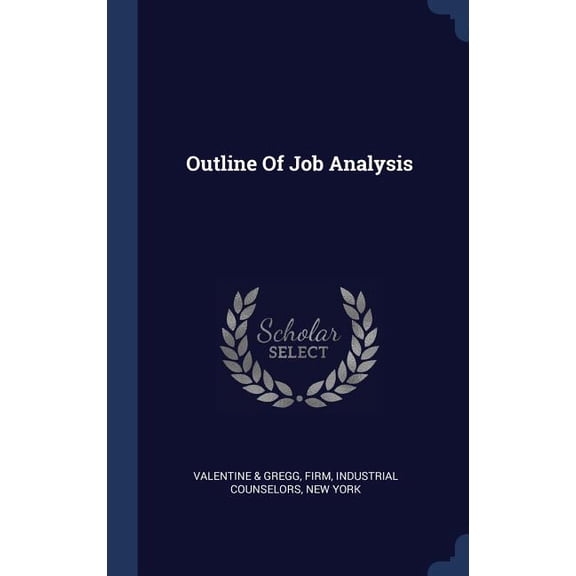 Outline Of Job Analysis (Hardcover)