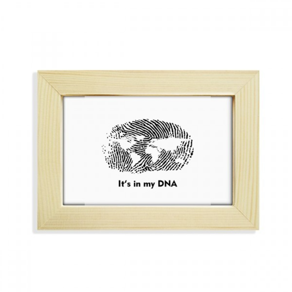 Outline World Gene Map Desktop Decorate Photo Frame Picture Art Painting 5x7 inch