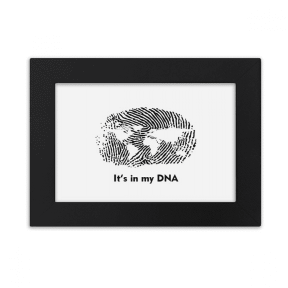 Outline World Gene Map Desktop Photo Frame Ornaments Picture Art Painting