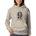 thumbnail image 1 of Outline Zodiac Sign Libra Hoodie Women -Image by Shutterstock, Female XX-Large, 1 of 4