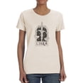 thumbnail image 1 of Outline Zodiac Sign Libra T-Shirt Women -Image by Shutterstock, Female 4X-Large, 1 of 4