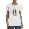 thumbnail image 1 of Outline Zodiac Sign Libra T-Shirt Women -Image by Shutterstock, Female Large, 1 of 4