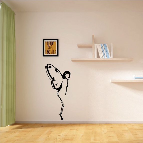 Outlined Butterfly Fairy Decal - 36 Inches