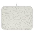 thumbnail image 1 of Outlined Organic Shapes Dish Drying Mat for Kitchen, Quick Drying Absorbent Soft Durable 18 x 24", 1 of 10