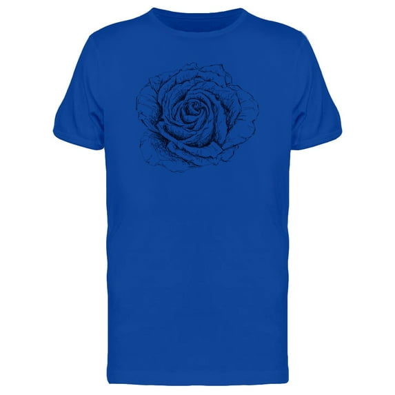 Outlines Of A Flower T-Shirt Men -Image by Shutterstock, Male 3X-Large